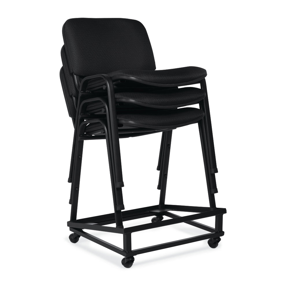 Offices To Go Stackable Chair, Black, Pack Of 2