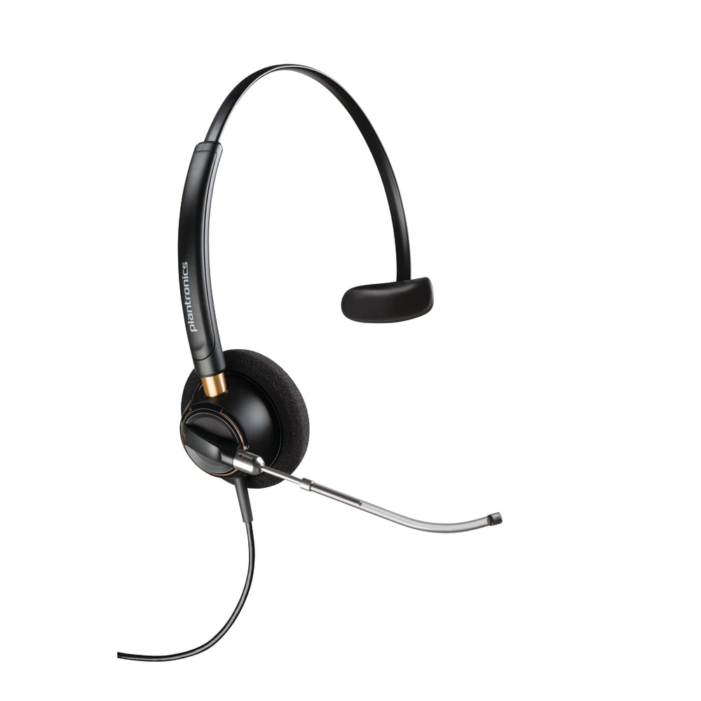 Plantronics EncorePro Monaural Over-The-Head Headset, HW510V, Black, 89435-01