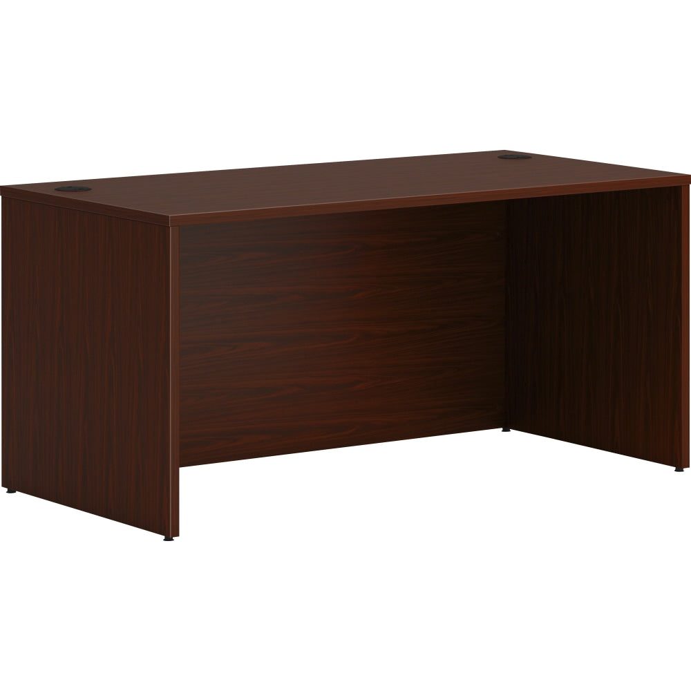 HON Mod 60inW Rectangle Desk Shell, Mahogany