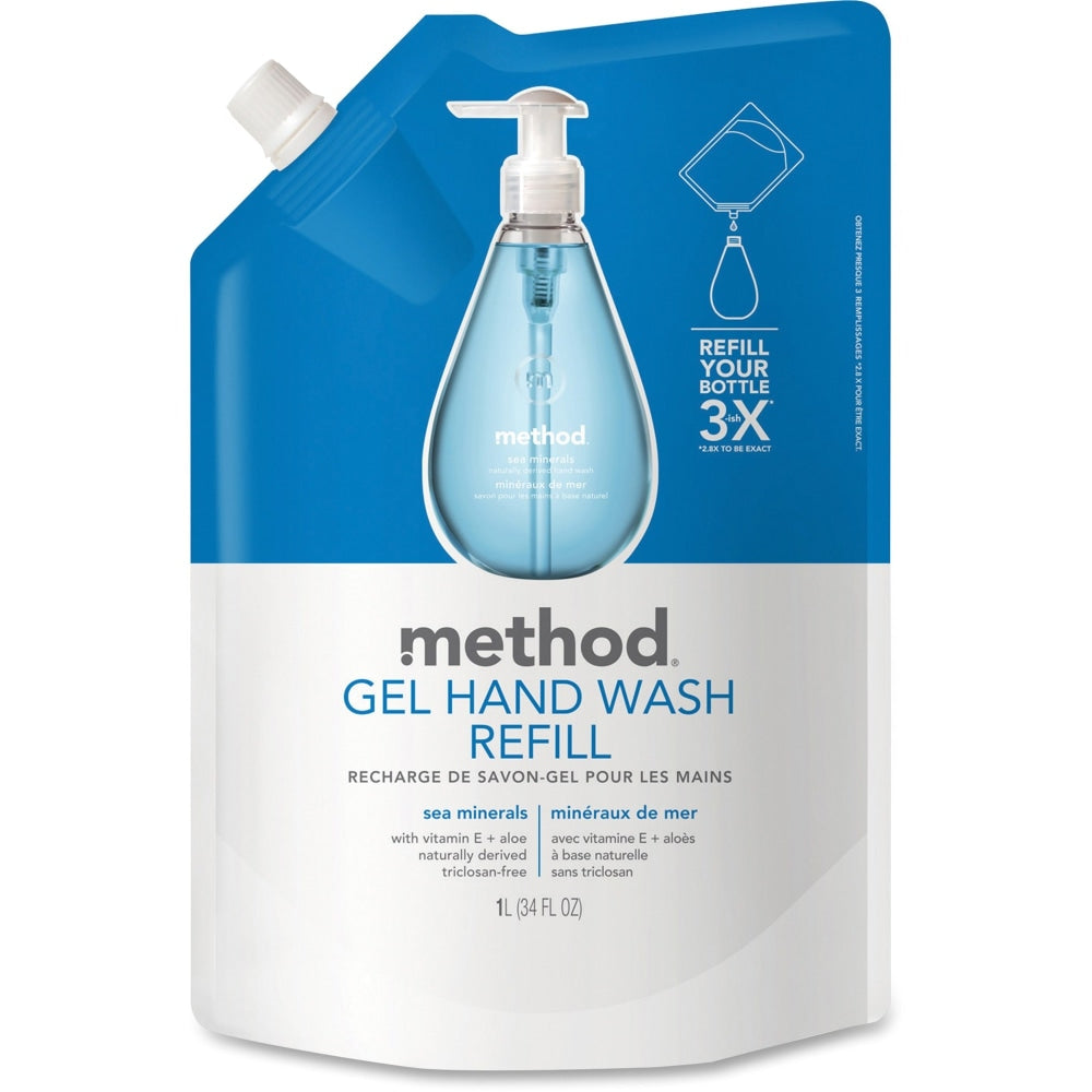 Method Gel Hand Wash Soap, Sea Minerals Scent, 33.8 Oz Bottle