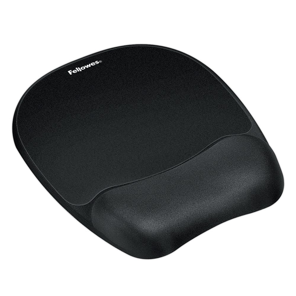 Fellowes Gel Wrist Rest/Mouse Pad, Fabric, Black