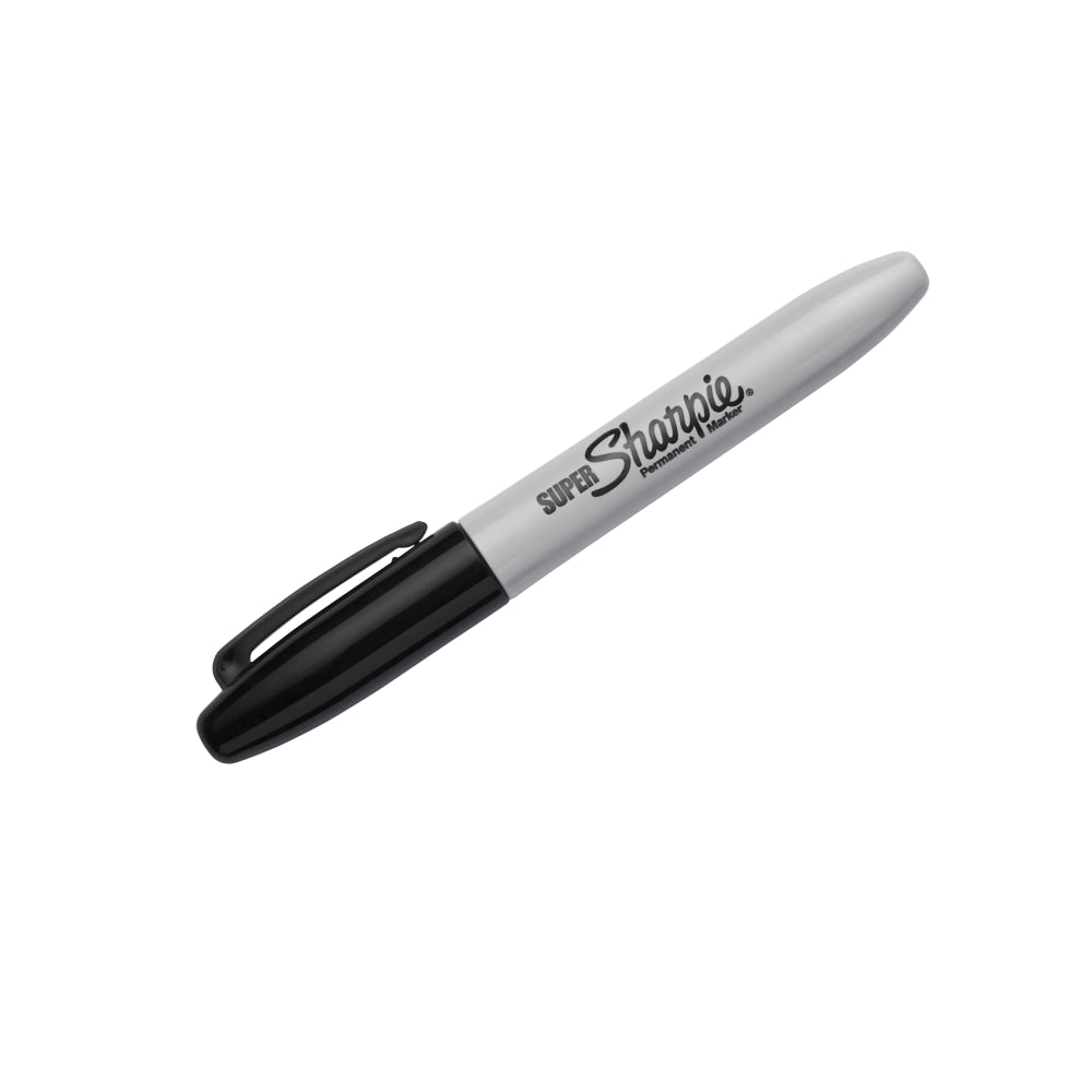 Super Sharpie Permanent Markers, Black, Pack Of 6 Markers