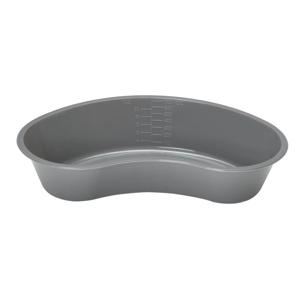 Medline Emesis Basins, 2inH x 4 1/2inW x 9inD, Graphite, Pack Of 250