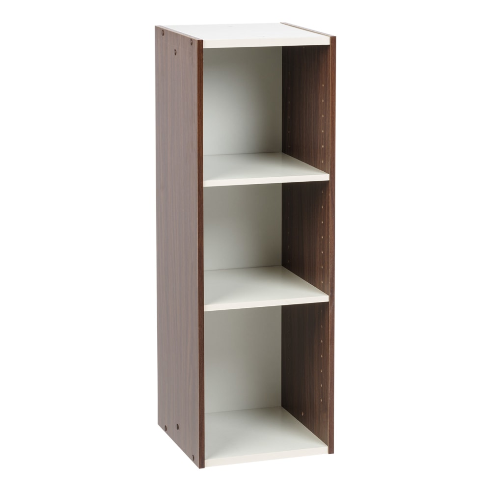 IRIS 34in 3-Cubby Space-Saving Shelf, Brown