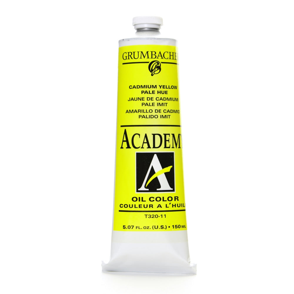 Grumbacher Academy Oil Colors, 5.07 Oz, Cadmium Yellow Pale Hue, Pack Of 2