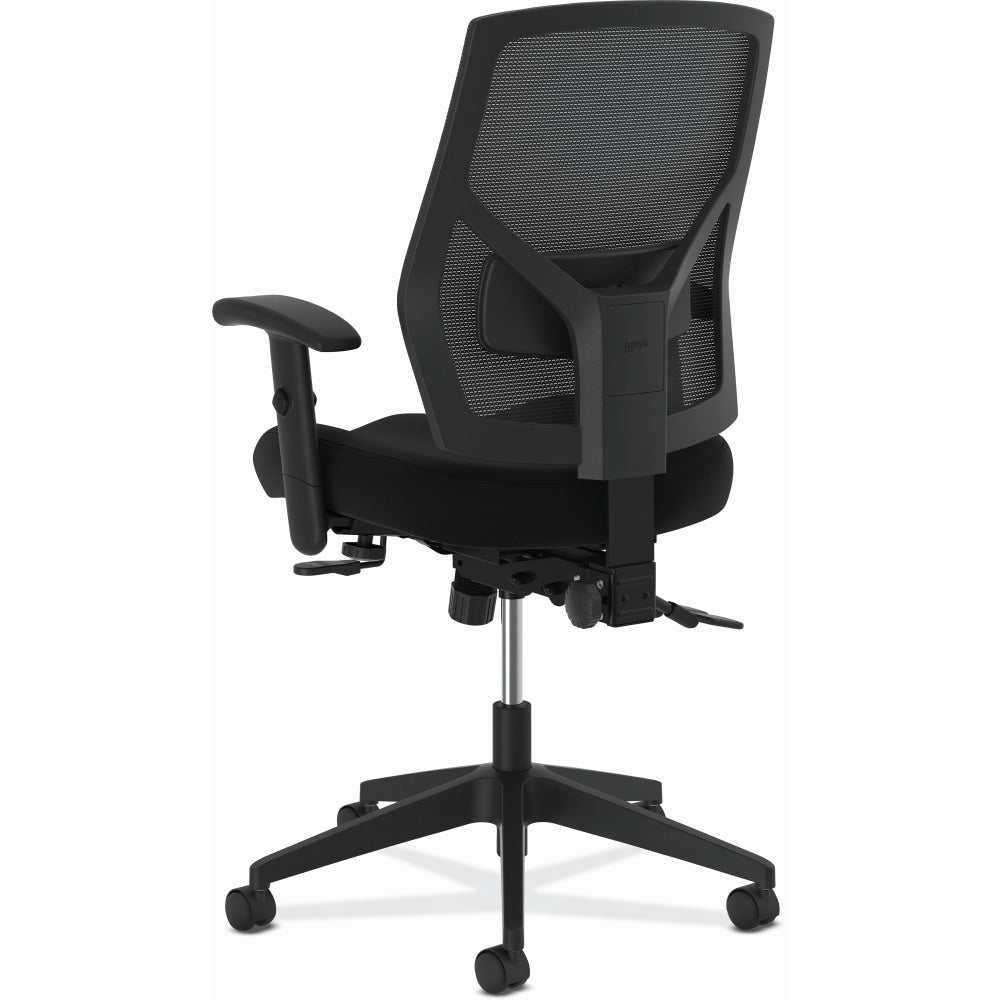 HON Crio Fabric Mid-Back Task Chair, Asynchronous, Black