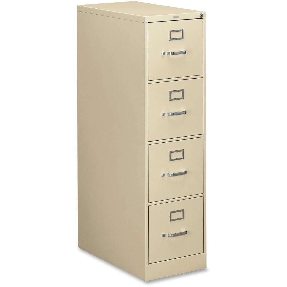 HON 310 26-1/2inD Vertical 4-Drawer Letter-Size File Cabinet, Putty