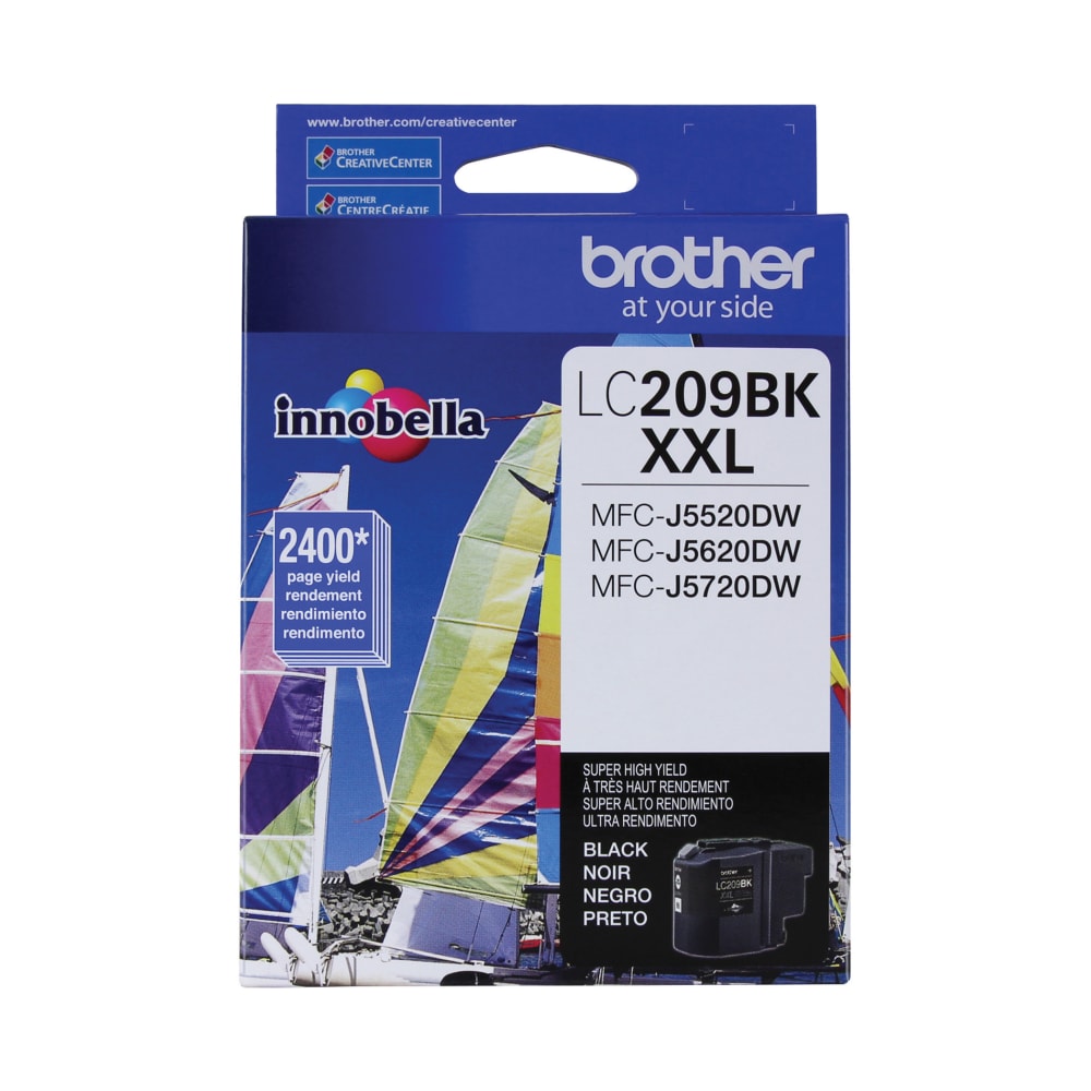 Brother LC209 Black Super-High-Yield Ink Cartridge, LC209BKS