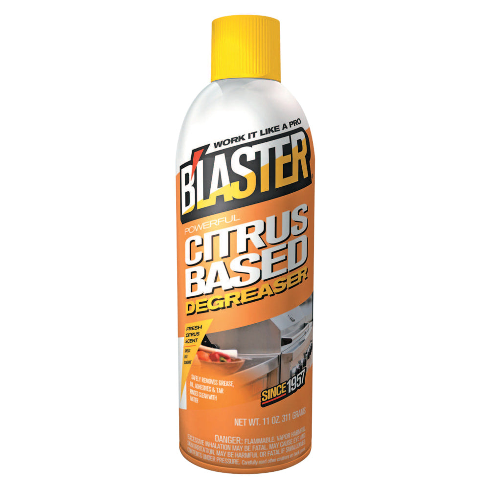 BLaster Citrus-Based Degreaser, 11 Oz Can, Pack Of 12