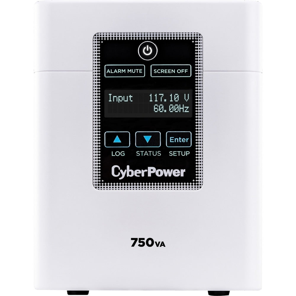 CyberPower M750L Medical UPS Systems - 750VA/600W, 120 VAC, NEMA 5-15P-HG, Mini-Tower, 6 Outlets, LCD, PowerPanel Business, $400000 CEG, 3YR Warranty