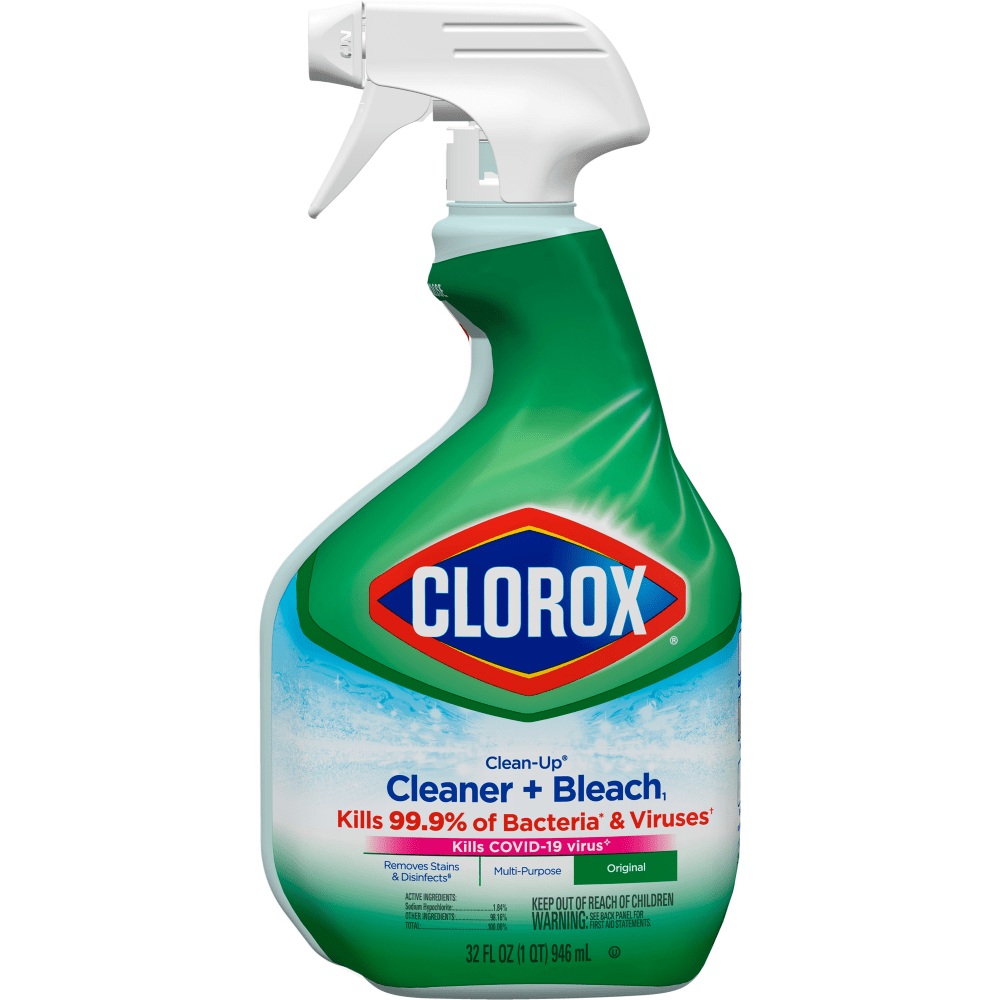 Clorox Clean-Up All Purpose Cleaner With Bleach Spray Bottle, 32 Oz, Pack Of 9