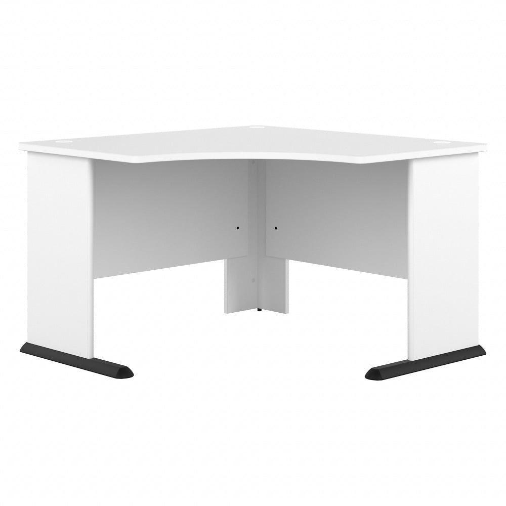 Bush Business Furniture Studio A 48inW Corner Computer Desk, White, Standard Delivery