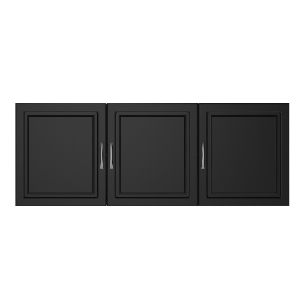 Ameriwood Home Kendall 54in Wall Cabinet, 2 Shelves, Black