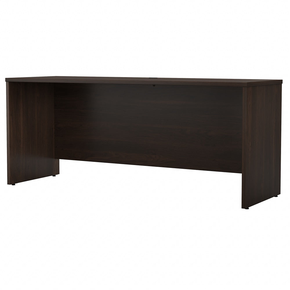 Bush Business Furniture Studio C 72inW Credenza Computer Desk, Black Walnut, Standard Delivery