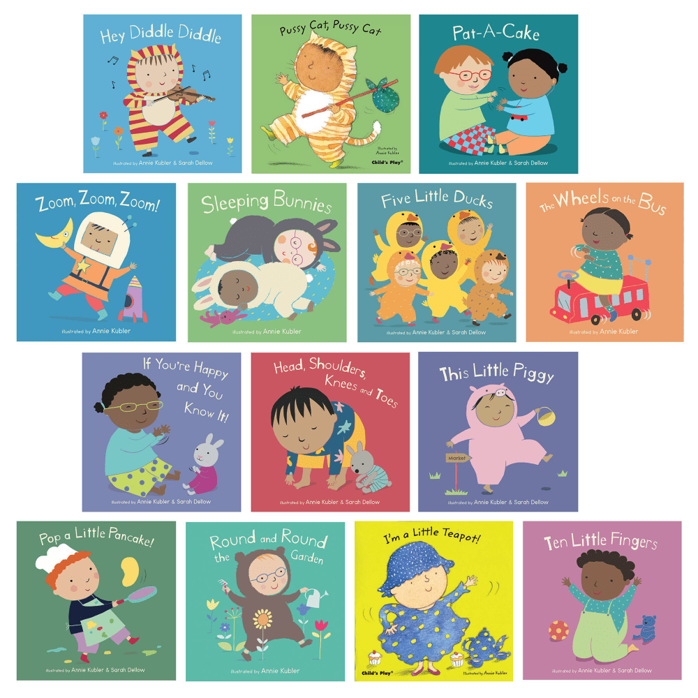 Childs Play Books, Songs And Rhymes Collection Set, Set Of 14 Books