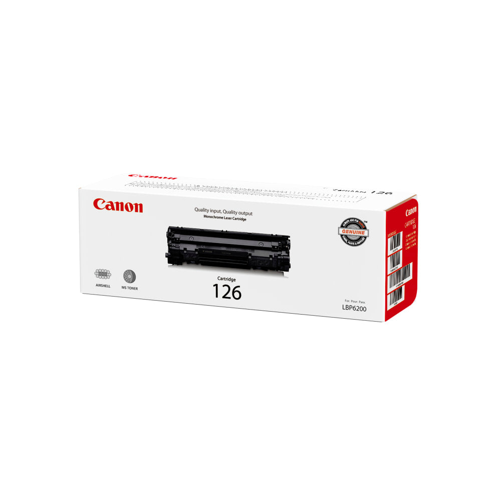 Canon 126 Black Toner Cartridge, 3483B001AA