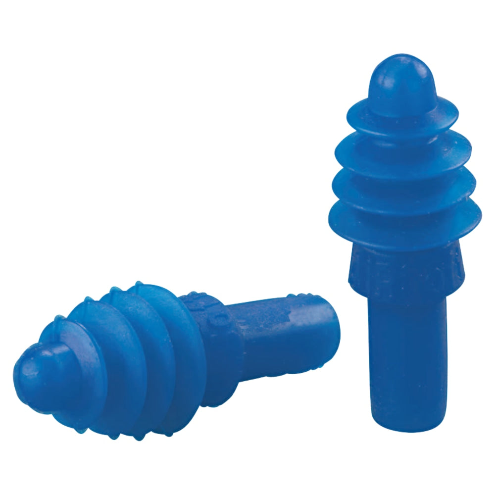 AirSoft Reusable Earplug, Thermoplastic Elastomer, Blue, Uncorded