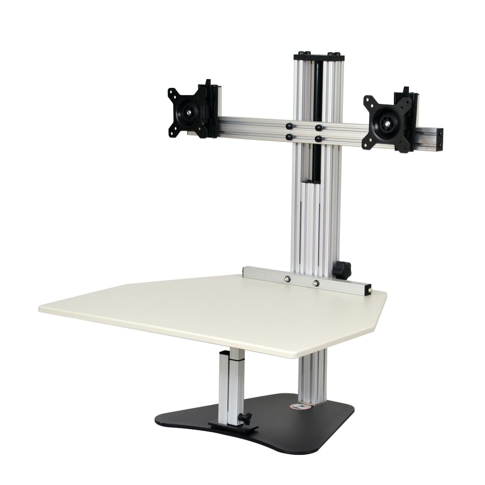 Ergo Desktop Wallaby Elite 28inW Adjustable Height Desk Converter, Putty, Partially Assembled