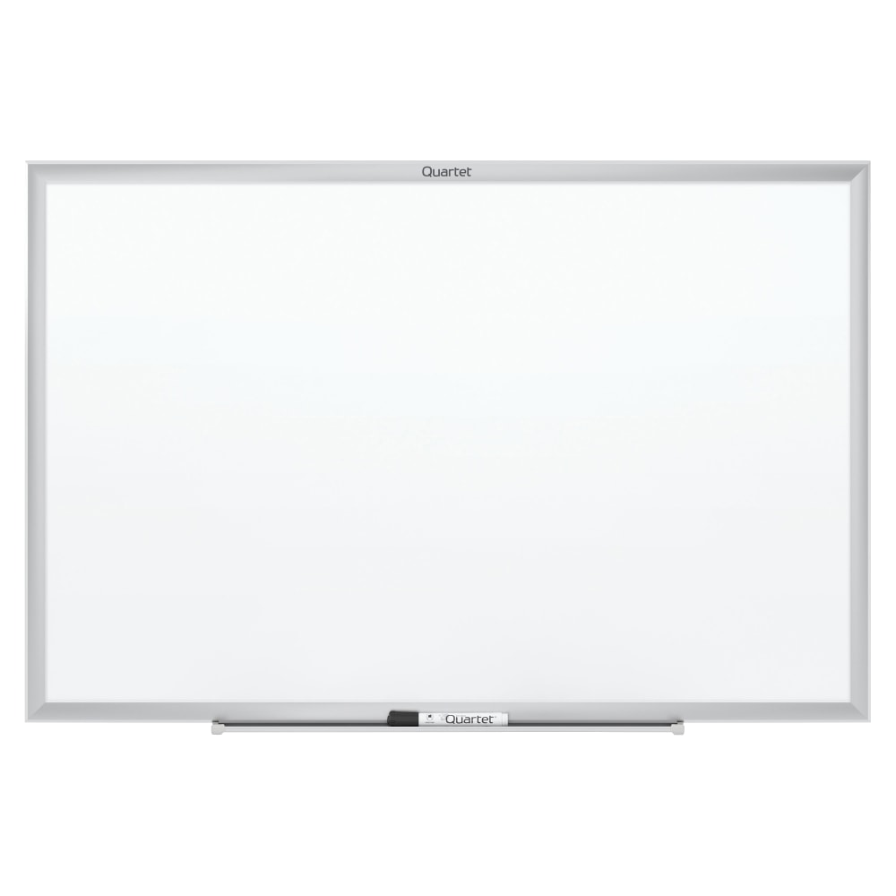 Quartet Classic Magnetic Dry-Erase Whiteboard, 60in x 36in, Aluminum Frame With Silver Finish