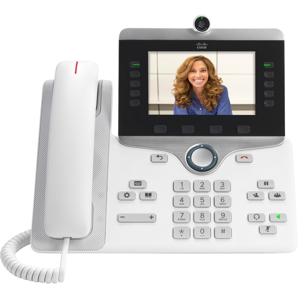 Cisco 8865 IP Phone - Corded/Cordless - Corded/Cordless - Wi-Fi, Bluetooth - Wall Mountable, Desktop - 10 x Total Line - VoIP - IEEE 802.11a/b/g/n/ac - Caller ID - Speakerphone - 2 x Network RJ-45 - USB - PoE Ports