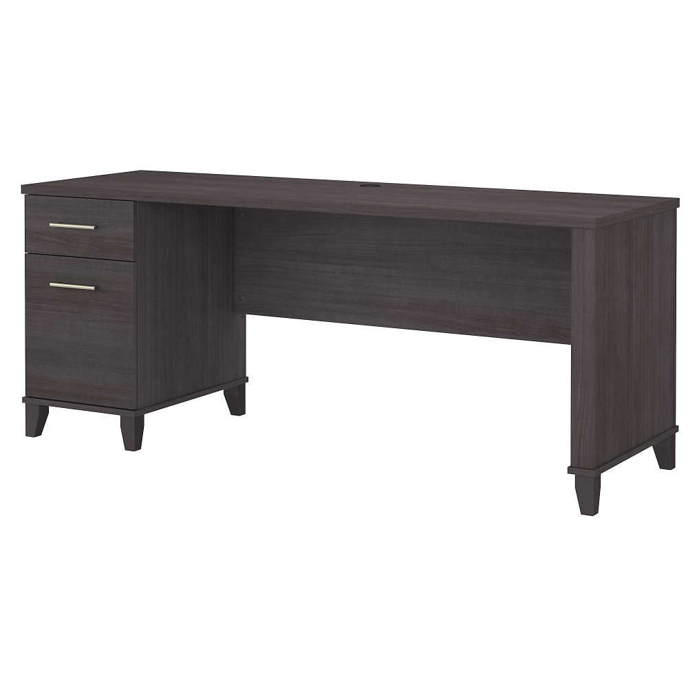 Bush Business Furniture Somerset 72inW Office Computer Desk With Drawers, Storm Gray, Standard Delivery