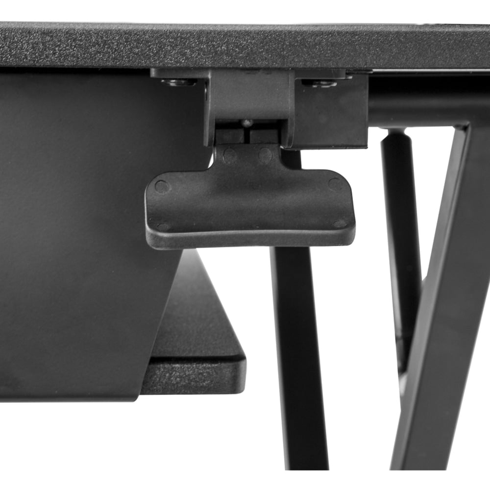 StarTech.com Sit Stand Desk Converter - Large 35in Work Surface - Adjustable Stand up Desk - For Two Monitors up to 24in or One 30in - Work in comfort and enhance productivity by turning your desk into a spacious sit-stand workspace