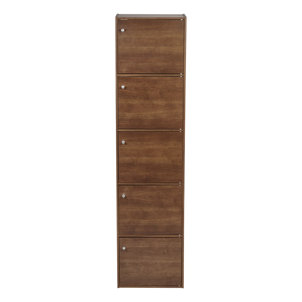 IRIS Yama 5-Door Shelf, Brown