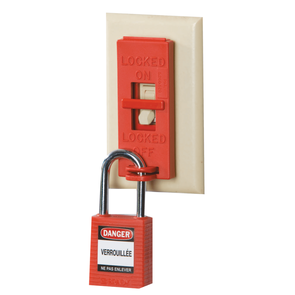 Wall Switch Lock Box, Red