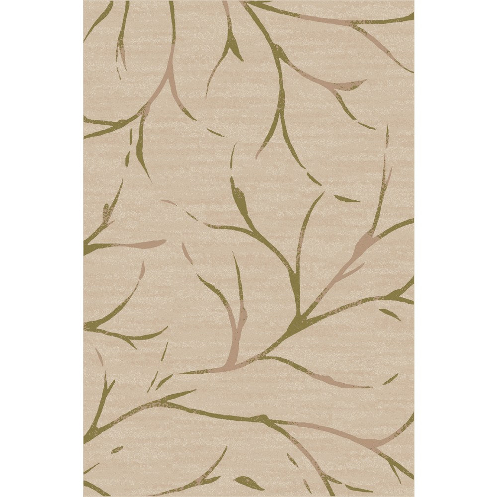 Flagship Carpets Printed Rug, Moreland, 6ftH x 9ftW, Natural Sage