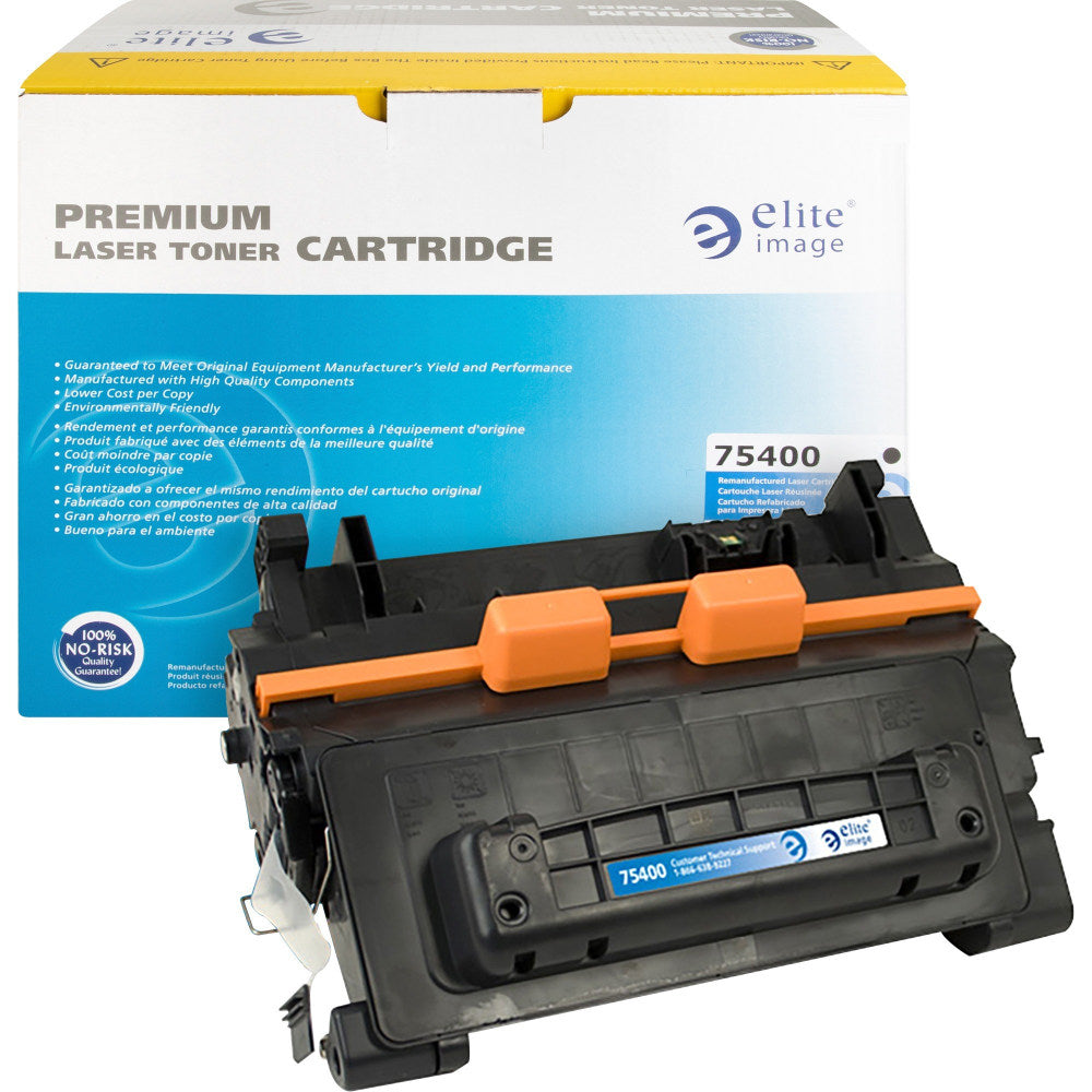 Elite Image Remanufactured Black Toner Cartridge Replacement For HP 64A, CC364A