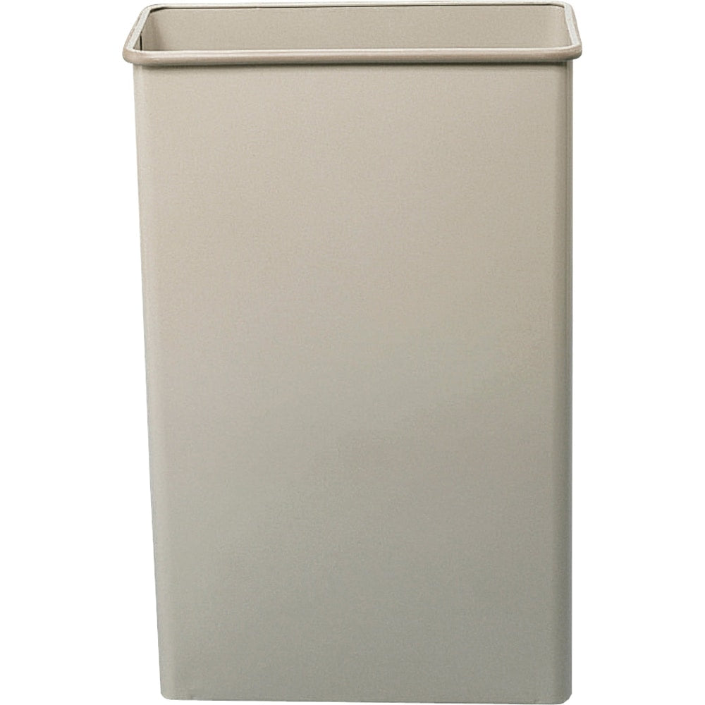 Safco Rectangular Wastebasket, 22 Gallons, Sand