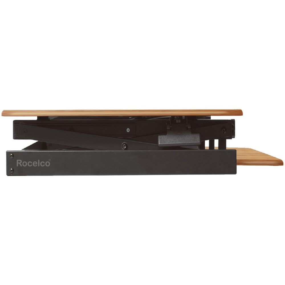 Rocelco DADRT Standing Desk Riser, Teak/Black