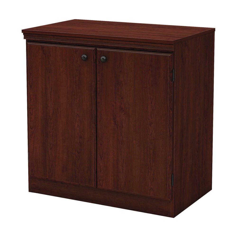 South Shore Morgan 2-Door Storage Cabinet, Royal Cherry