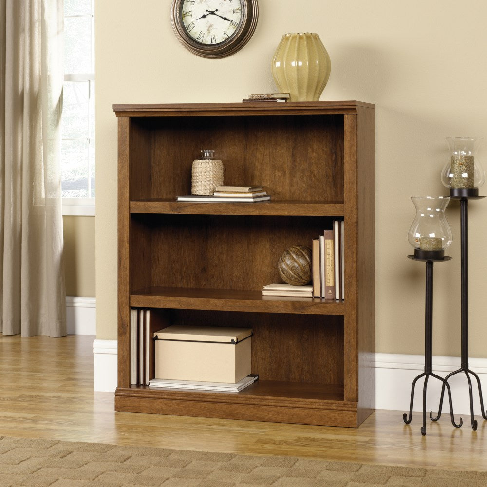 Sauder Select 44inH 3-Shelf Bookcase, Oiled Oak