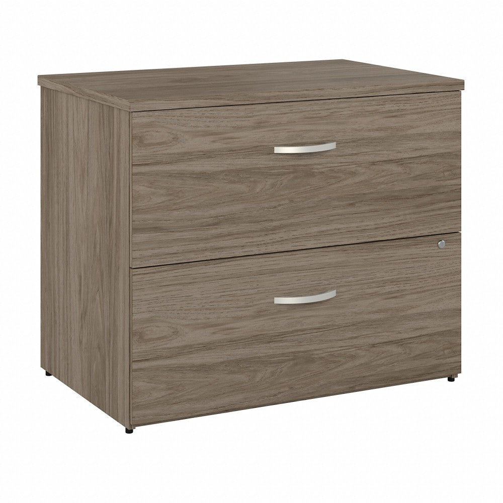 Bush Business Furniture Studio C 35-2/3inW x 23-1/3inD 2-Drawer Lateral File Cabinet, Modern Hickory, Standard Delivery