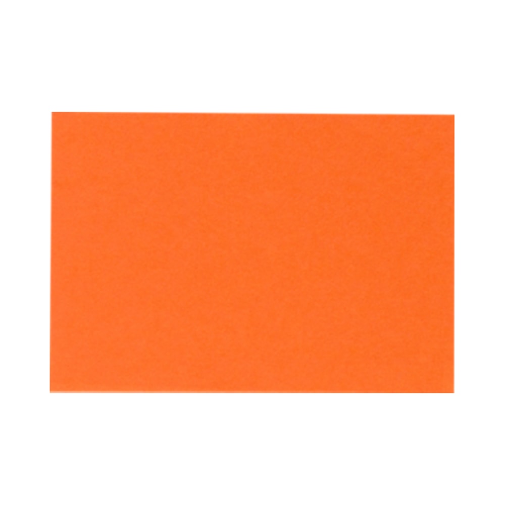 LUX Flat Cards, A9, 5 1/2in x 8 1/2in, Mandarin Orange, Pack Of 50