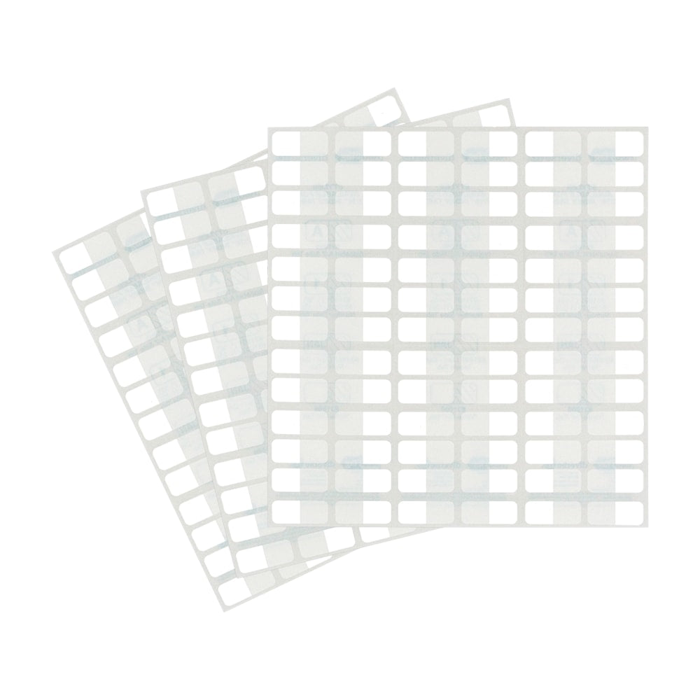 Redi-Tag Permanent Index Tabs, Blank, White, Pack Of 104 Tabs