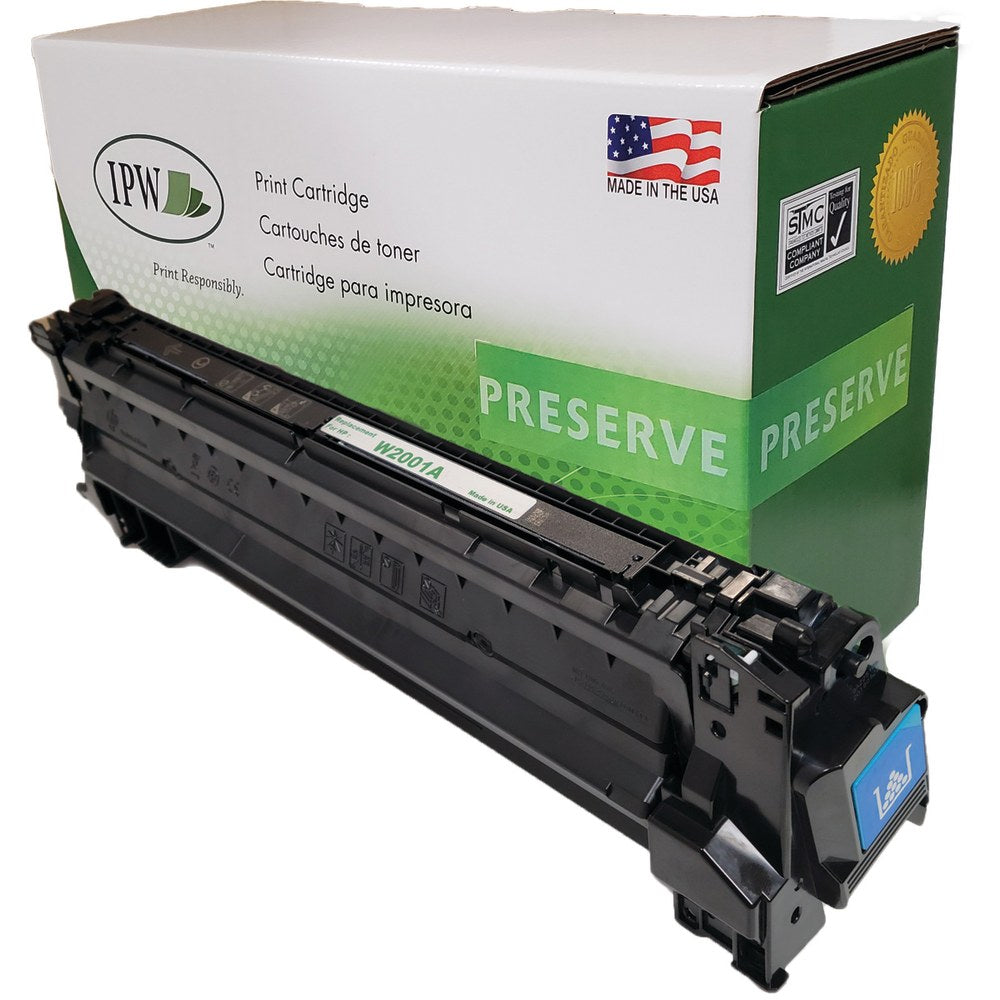 IPW Preserve Remanufactured Cyan Toner Cartridge Replacement For HP W2001A, W2001AR-ODP