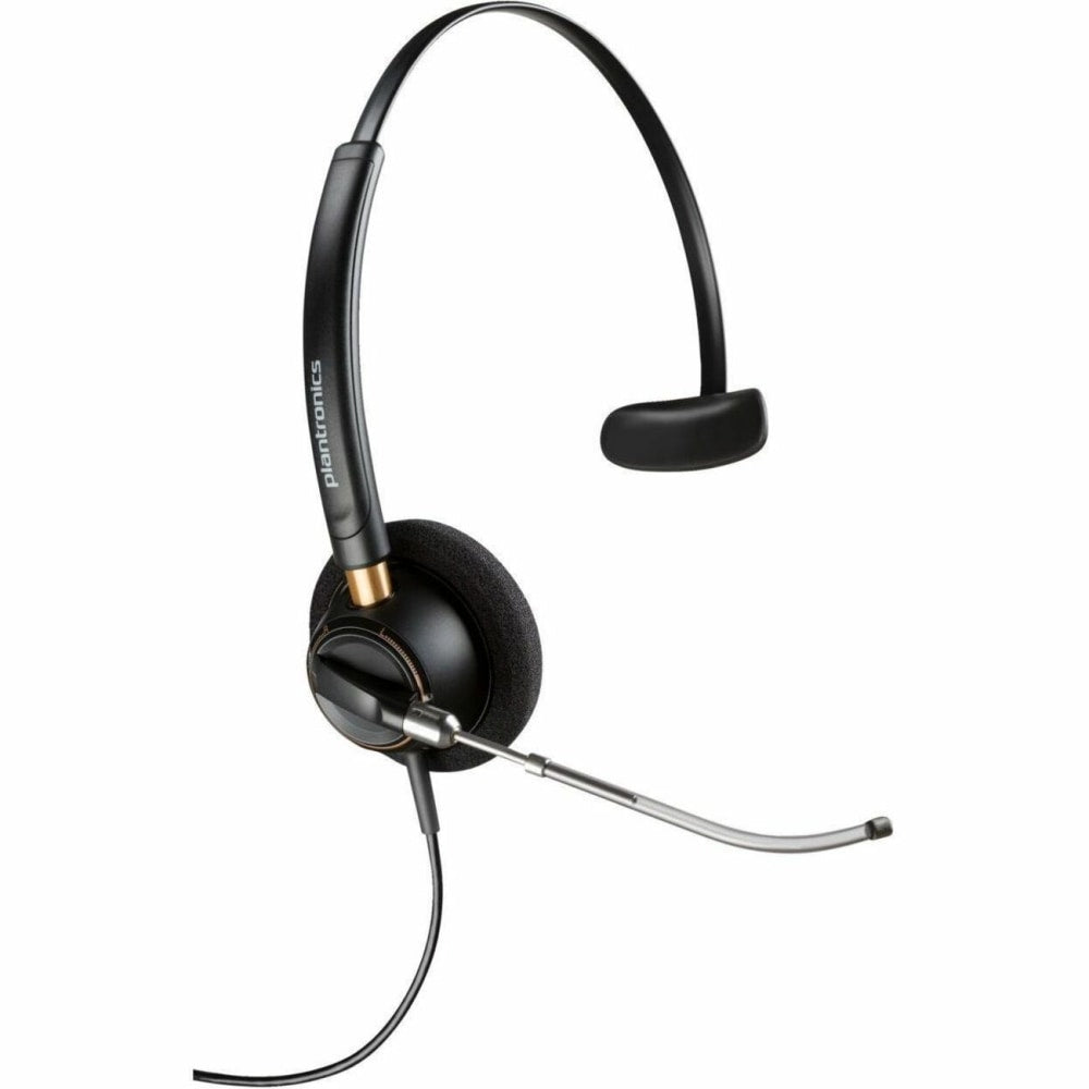 Plantronics EncorePro Monaural Over-The-Head Headset, HW510V, Black, 89435-01