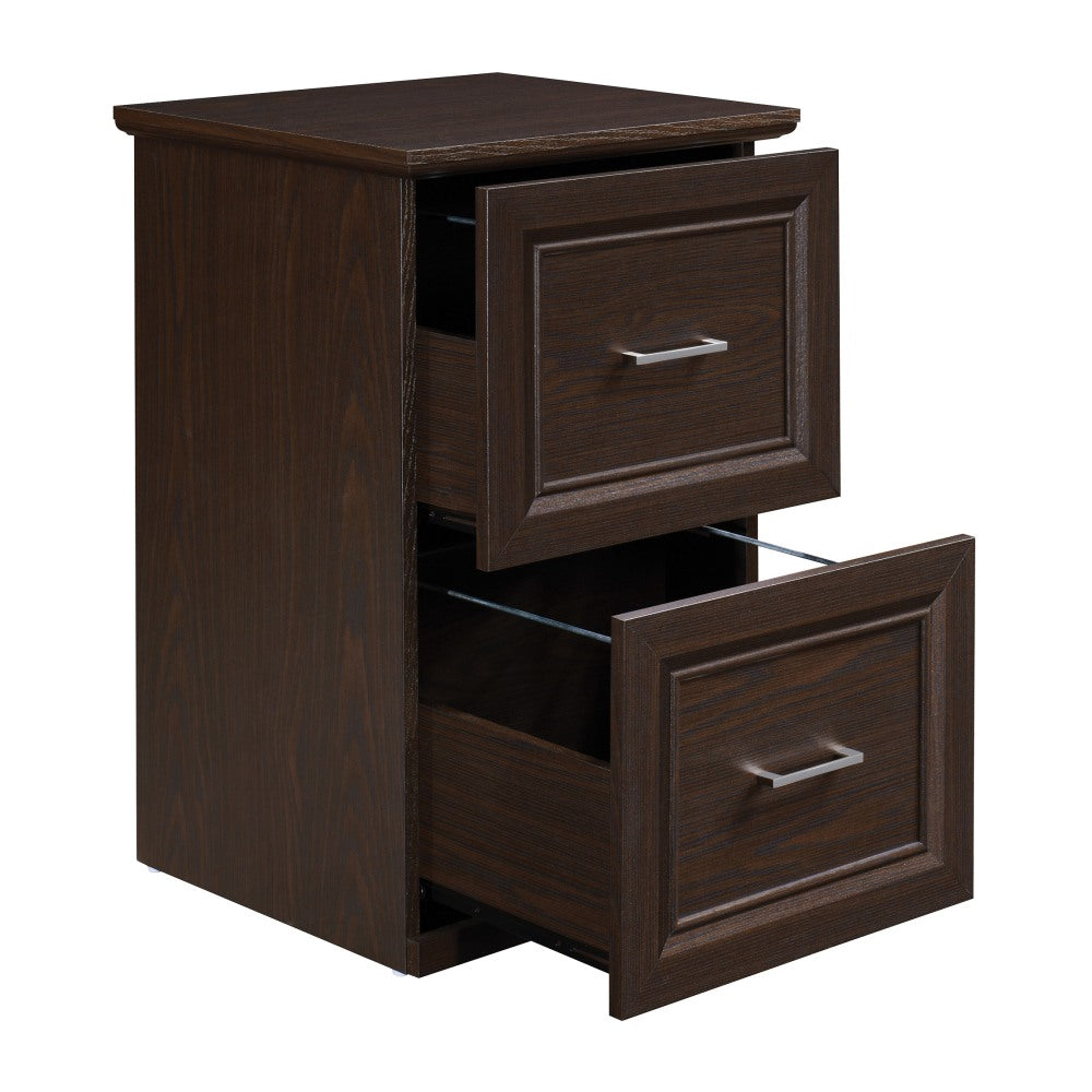 Office Star Jefferson 16inD Vertical File Cabinet With Lockdowel Fastening System, Espresso