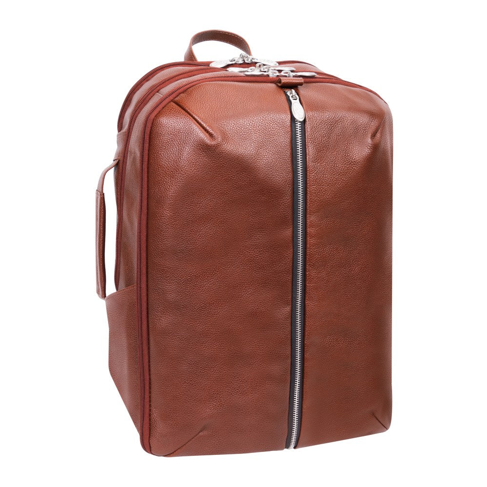 McKleinUSA Englewood Backpack With 17in Laptop Pocket, Brown