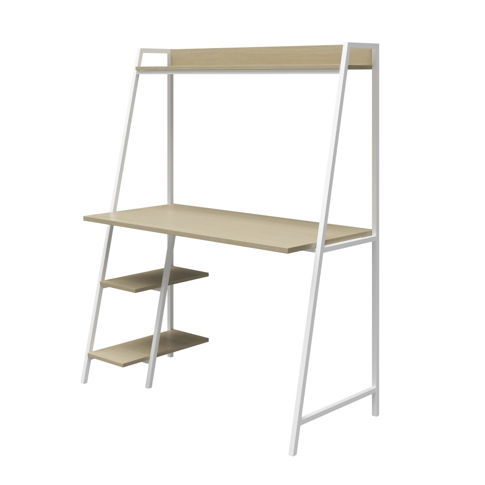 Ameriwood Home Bushwick 44inW Ladder Computer Desk, Beige