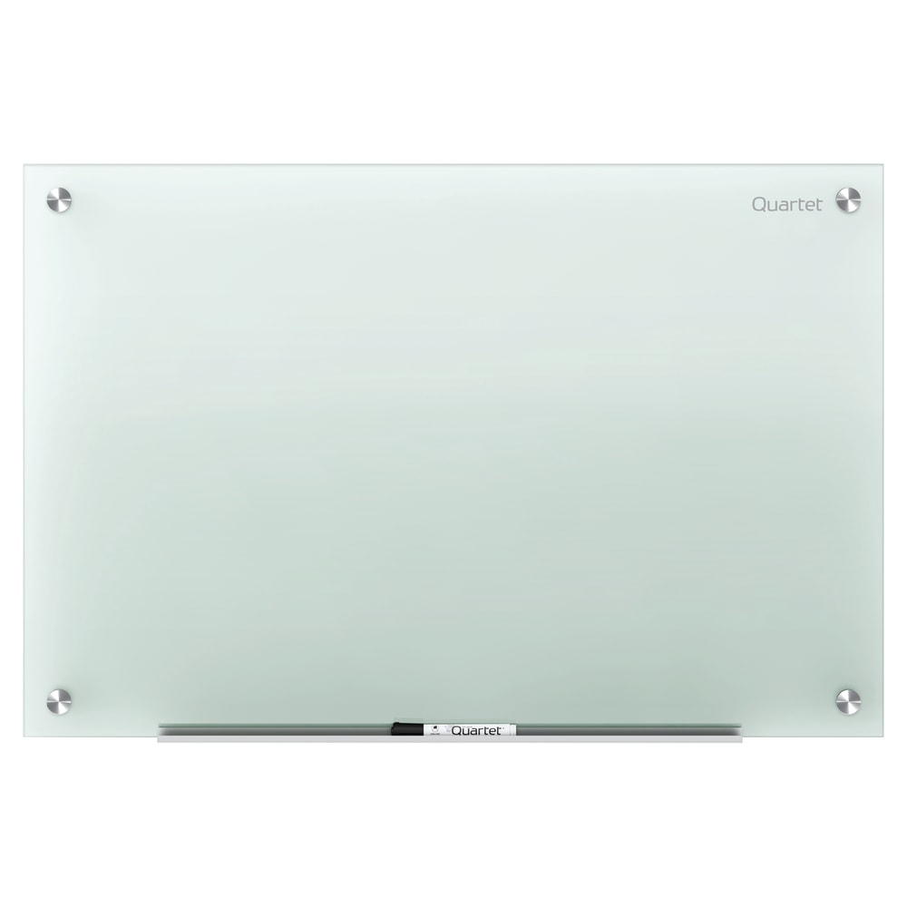 Quartet Infinity Tempered Glass Unframed Non-Magnetic Dry-Erase Whiteboard, 72in x 48in, Frosted