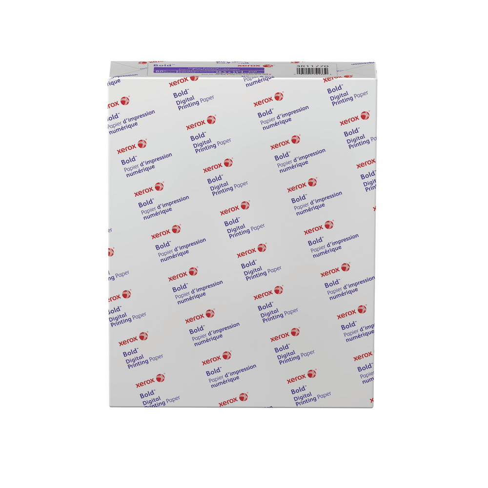 Xerox Bold Digital Printing Paper, Letter Size (8 1/2in x 11in), 100 (U.S.) Brightness, 80 Lb Cover (216 gsm), FSC Certified, Ream Of 250 Sheets