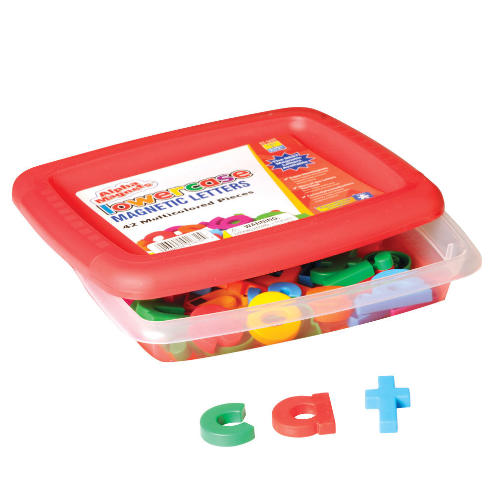 Educational Insights AlphaMagnets, Lowercase, Multicolor, 42 Magnets Per Pack, Set Of 2 Packs