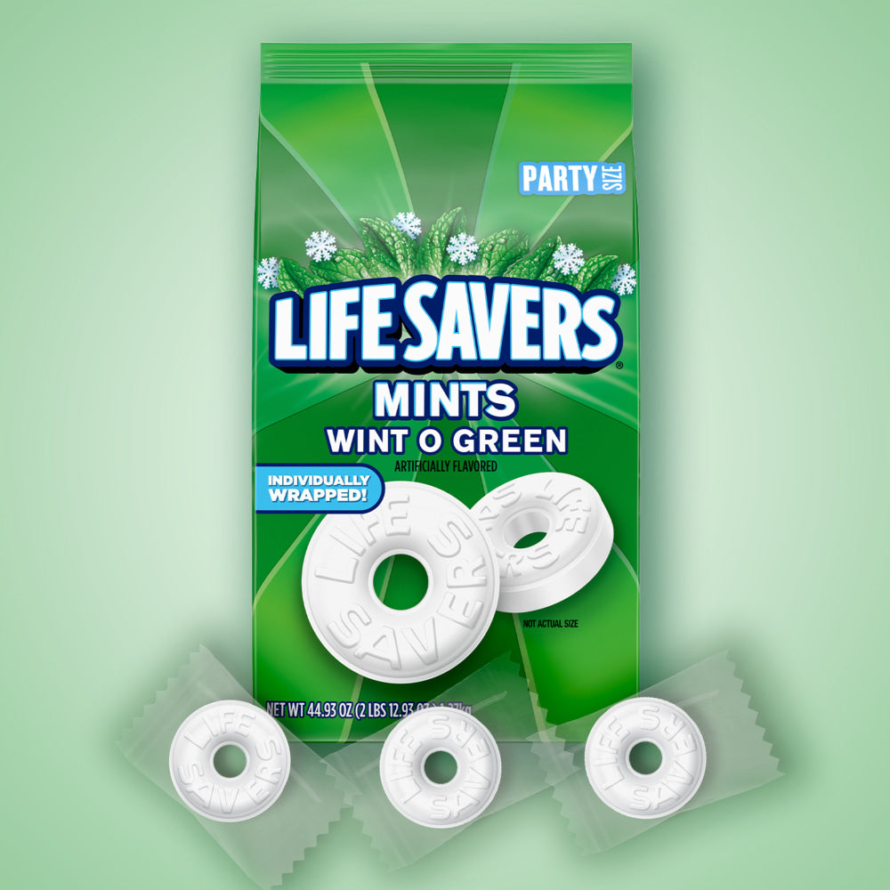 Mars Lifesavers Wint-O-Green Breath Mints Hard Candy, 44.93 Oz