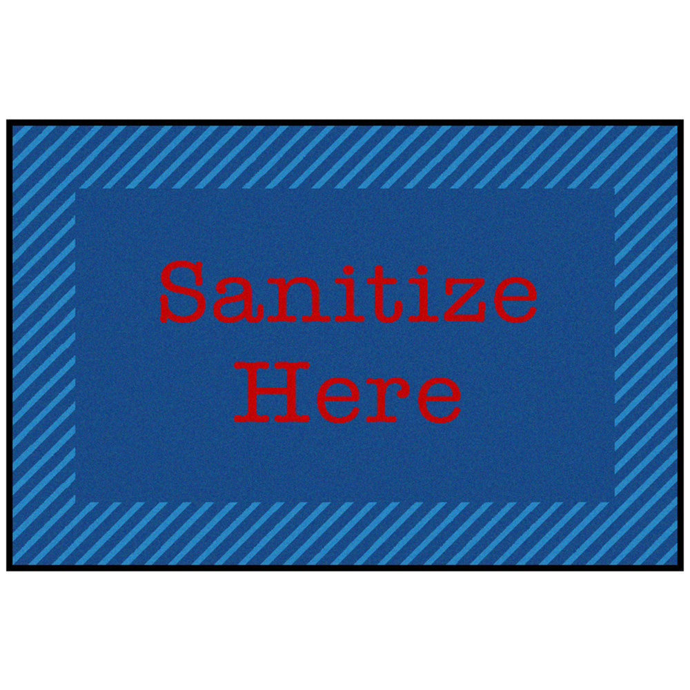 Carpets for Kids KID$Value Rugs Blue & Red Zone Sanitize Activity Rug, 3ft x 4 1/2ft , Blue