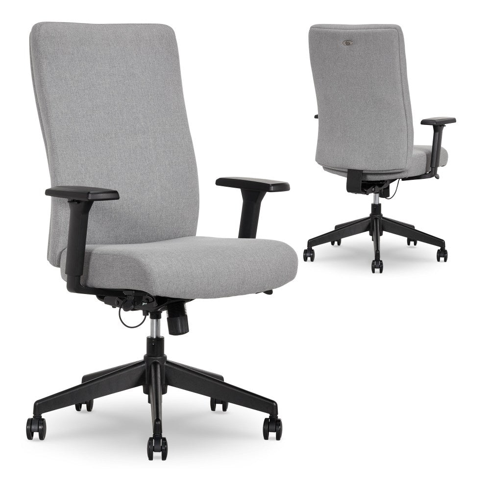 Serta Commercial Eco-2000 High-Back Ergonomic Fabric Chair, Gray