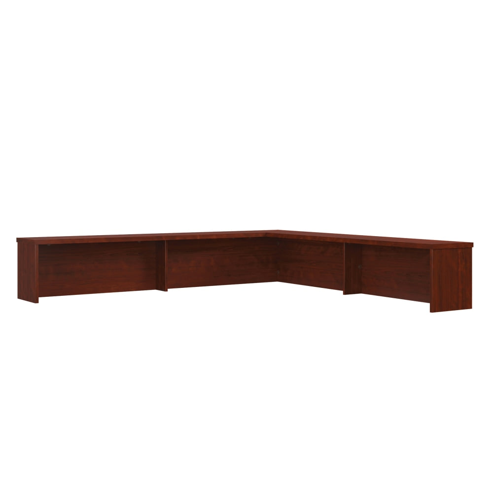 Sauder Affirm 71inW Reception Desktop Hutch, Classic Cherry