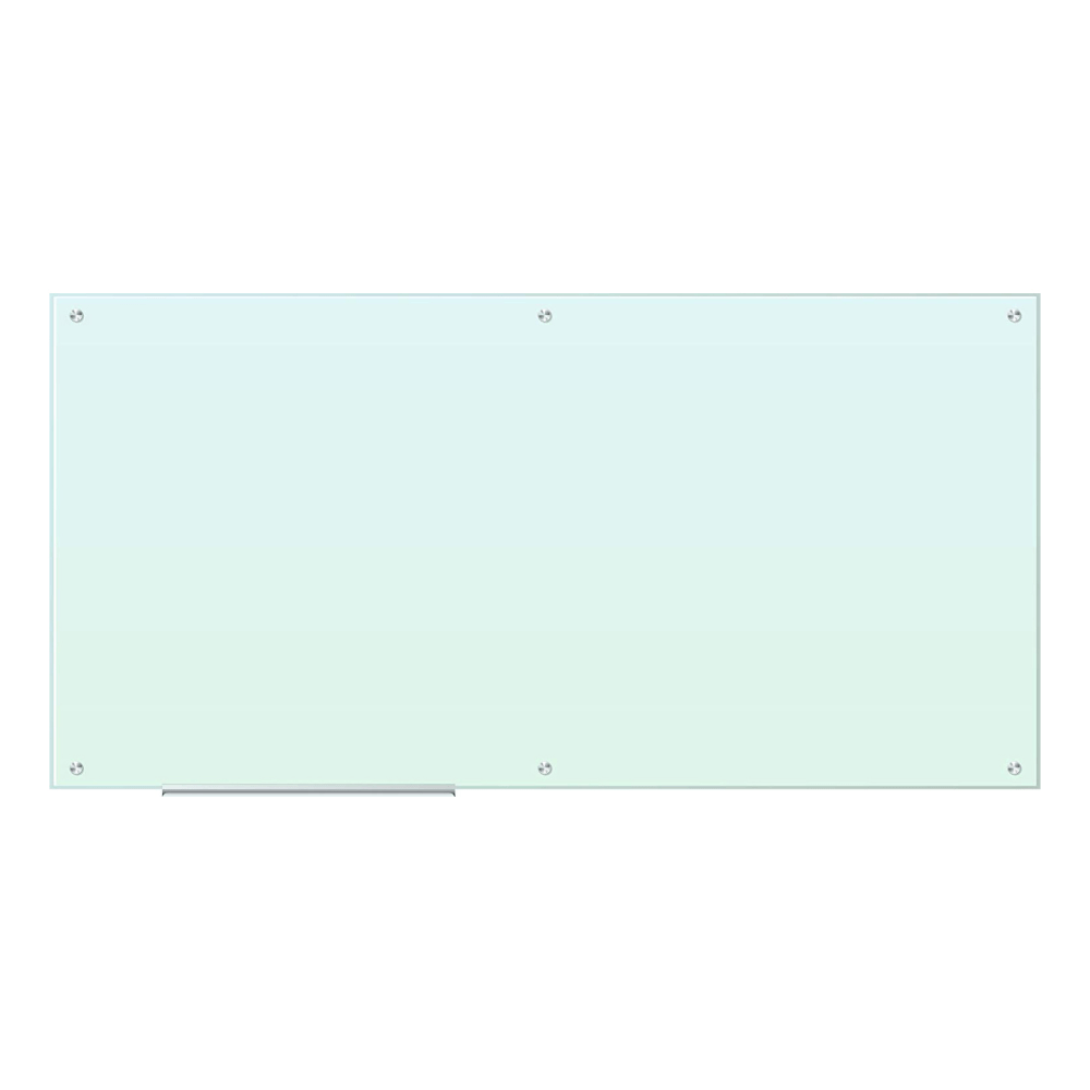 U Brands Frameless Non-Magnetic Glass Dry-Erase Board, 72 X 36, Frosted White (Actual Size 70in x 35in)